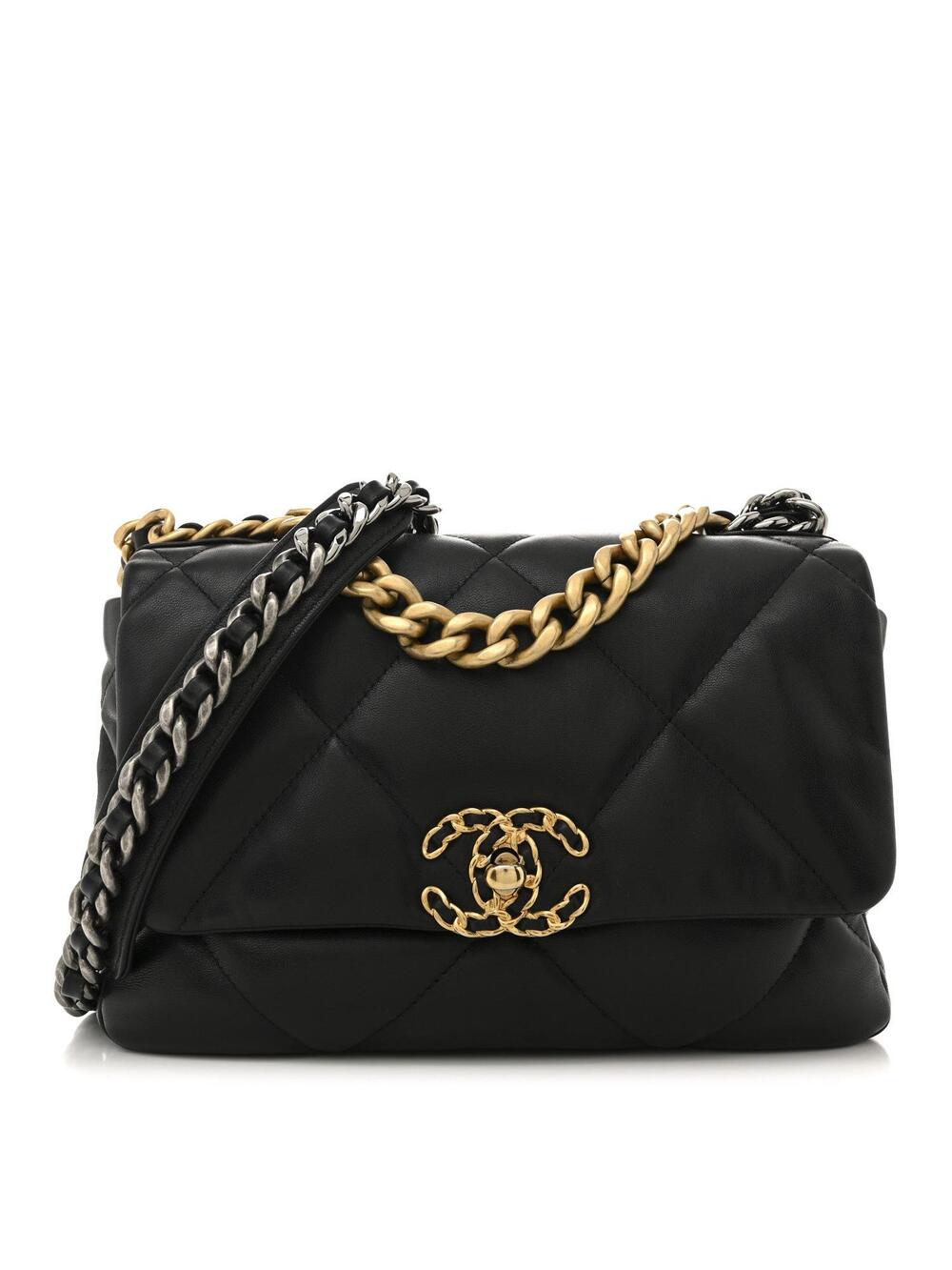 Lambskin Quilted Medium Chanel 19 Flap #372513C50B